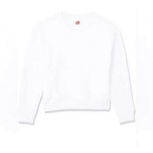 Hanes Girls EcoSmart Crewneck Sweatshirt, Soft Midweight Fleece Pullover